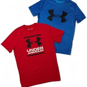Under Armour Kids' Red and Blue T-Shirts